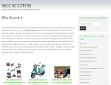 Tablet Screenshot of 50cc-scooter.com